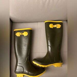 Vintage Talbots Tall Green Rain Boots Women’s Size 7/37